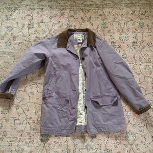 Purple womens medium ll bean barn chore coat